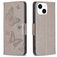 Mobigear Butterfly iPhone 15 Wallet case - Grey
