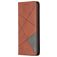 Mobigear Rhombus Slim OPPO Reno 4 Funda tipo libro - Marrón