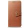 Mobigear Snap Button OPPO A9 (2020) Funda tipo libro Cartera - Coñac