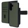 Mobiparts Samsung Galaxy A56 Funda Piel auténtica Funda tipo libro 2 en 1 con carcasa extraíble Cartera - Verde