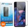 Mobigear Premium Motorola Edge (2022) Vidro temperado Película de ecrã - Compatível com capas - Preto (Pack de 3)