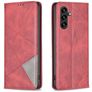 Mobigear Rhombus Slim Samsung Galaxy S25 FE Plånboksfodral - Röd
