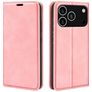 Mobigear Retro Slim iPhone 17 Pro Etui z klapką typu portfel - Różowy