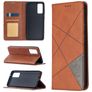 Mobigear Rhombus Slim Samsung Galaxy S20 FE Wallet case - Brown