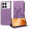 Mobigear Flowers POCO X6 Pro Wallet case - Purple