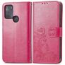 Mobigear Clover Motorola Moto G50 Cover a libro portafoglio - Rosa
