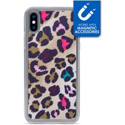 My Style Magneta iPhone X Fleksibel TPU Bagsidecover - Leopard