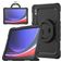 Mobigear RingGuard Samsung Galaxy Tab S10 Ultra Capa Plástico rígido / Silicone Capa traseira + Suporte para caneta stylus + Alça de ombro + Suporte - Preto