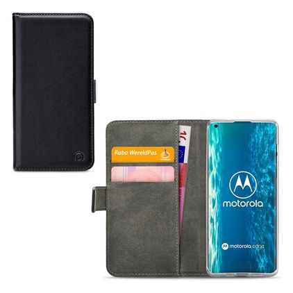Mobilize Classic Gelly Wallet Motorola Edge (2020) Knížkové pouzdro Peněženka - Černá