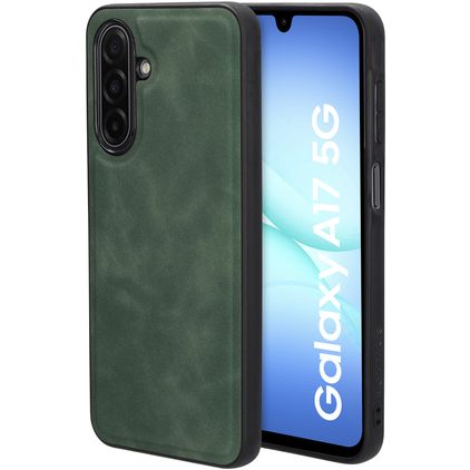 Mobiparts Classic Samsung Galaxy A17 MagSafe TPU / Leatherette Back cover - Emerald Green