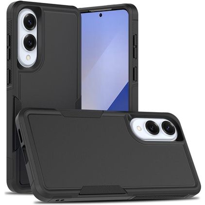 Mobigear Heavy Armor Samsung Galaxy S25 Edge Tvrdý plast Zadní kryt odolný proti nárazům - Černá