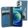 Mobiparts Classic Wallet iPhone 12 Mini Wallet case - Steel Blue