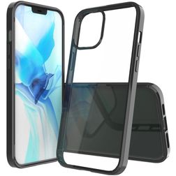 Mobigear Crystal iPhone 12 Pro Max Hard Case Back cover - Black / Clear