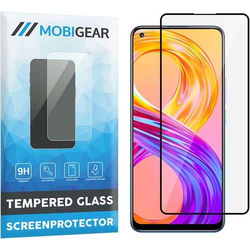 Mobigear Premium Realme 8 Pro Vidro temperado Película de ecrã - Compatível com capas - Preto