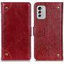 Mobigear Ranch Nokia G60 5G Knížkové pouzdro Peněženka - Vínová