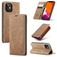 CaseMe 013 iPhone 12 Funda tipo libro Cartera - Marrón