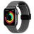 Mobigear Braided Mag Nylon Apple Watch Armband Magnetlås - 49/46/45/44 mm - Grå
