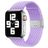 Mobigear Braided Bracelete Nylon Fecho dobrável para Apple Watch - 42/41/40/38 mm - Roxo