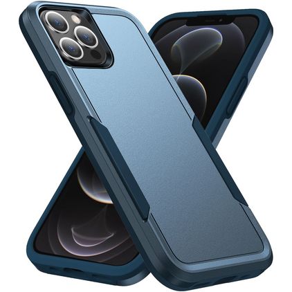 Mobigear Heavy Armor iPhone 14 Pro Max Hårdt Bagsidecover Stødsikkert - Blå