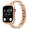 Mobigear Paris Rostfritt stål Apple Watch Armband Fjärilslås - 49/46/45/44 mm - Roséguld