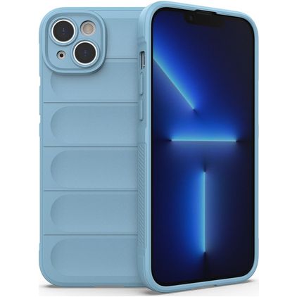 Mobigear Bumpy iPhone 14 Plus TPU flexível Capa traseira - Azul