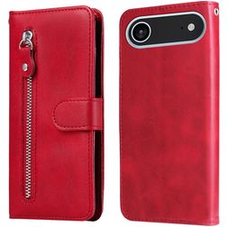 Mobigear Zipper iPhone Air Pungetui med Seddelrum - Rød