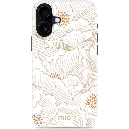 MIO iPhone 16 Plus MagSafe Hardcase Back cover - White Roses