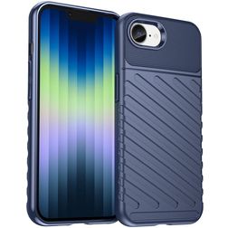 Mobigear Groove iPhone 16e TPU flexível Capa traseira - Azul