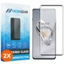Mobigear Premium OnePlus 12 Tempered Glass Screen Protector - Case Friendly - Black (2-Pack)