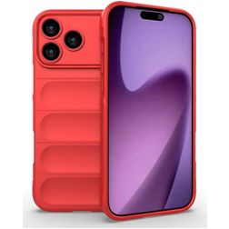 Mobigear Bumpy iPhone 18 Pro Max TPU flexible Carcasa - Rojo