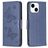 Mobigear Butterfly iPhone 15 Lompakkokotelo + Setelitasku - Sininen