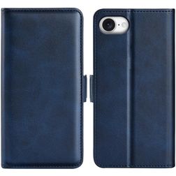 Mobigear Slim Magnet iPhone 16e Pungetui med Seddelrum - Mørkeblå