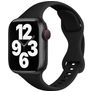 Mobigear Sport Slim Silicone Apple Watch Strap Push closure - 49/46/45/44 mm - Black