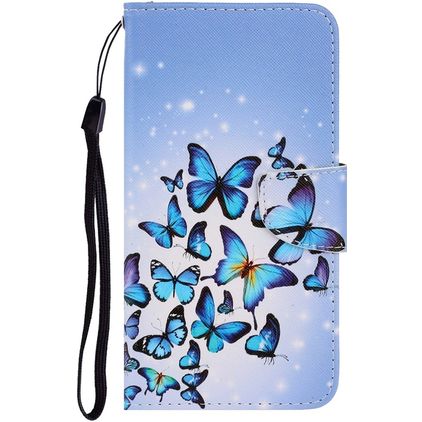 Mobigear Design Xiaomi Redmi 9 Pungetui med Seddelrum - Butterfly