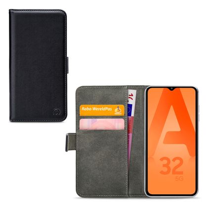 Mobilize Classic Gelly Wallet Samsung Galaxy A32 5G Funda tipo libro Cartera - Negro