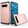 Mobigear Card Samsung Galaxy S10 Plus Hårdt Bagsidecover Stødsikkert med kortholder - Rosaguld