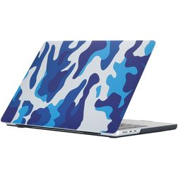 Mobigear Design MacBook Air 15 tommer (2023-2026) Hardshell Laptopcover MacBook Case - Sea Camauflage - Model A2941 / A3114 / A3241 / A3448