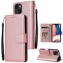 Mobigear Wallet iPhone 14 Cover a libro portafoglio - Oro rosa