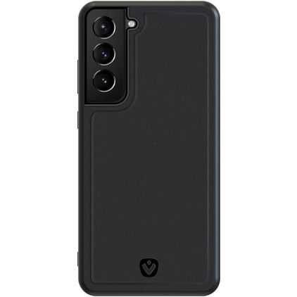 Valenta Snap Samsung Galaxy S21 Plus Ægte læder Bagsidecover - Sort