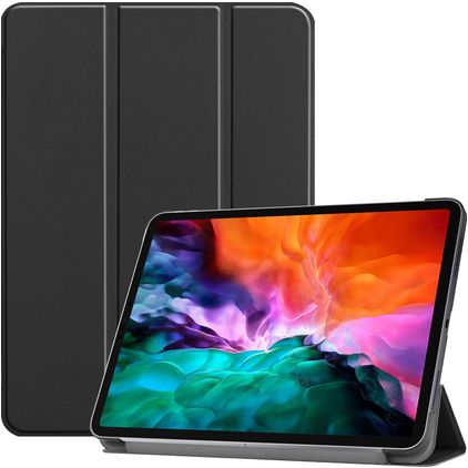 Mobigear Tri-Fold iPad Pro 12,9 polegadas (2021) Capa livro - Preto