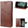 Mobigear Butterfly OnePlus 10T Lompakkokotelo + Setelitasku - Ruskea