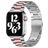 Mobigear Antwerp Steel Apple Watch Strap Butterfly closure - 49/46/45/44 mm - Pink / Silver