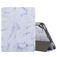 Mobigear Tri-Fold Marble iPad 6 (2018) Pungetui + Stylus-holder - Lilla