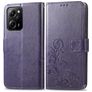 Mobigear Clover POCO X5 Pro Etui z klapką typu portfel - Fioletowy