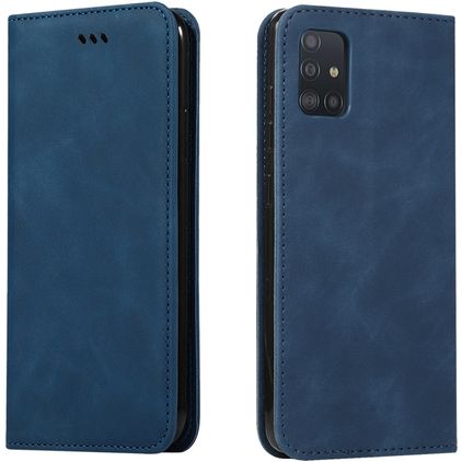 Mobigear Retro Slim Samsung Galaxy A51 Wallet case - Blue