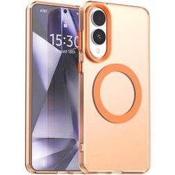 Mobigear Shockproof Samsung Galaxy S25 Edge MagSafe Hard Case Back cover - Orange