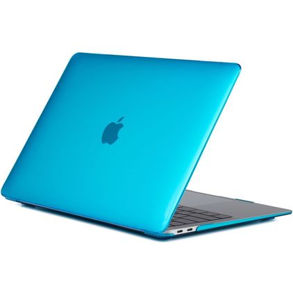 Mobigear Glossy MacBook Air 13 Inch (2018-2020) Hardshell MacBook Case - Blue - Model A1932 / A2179 / A2337