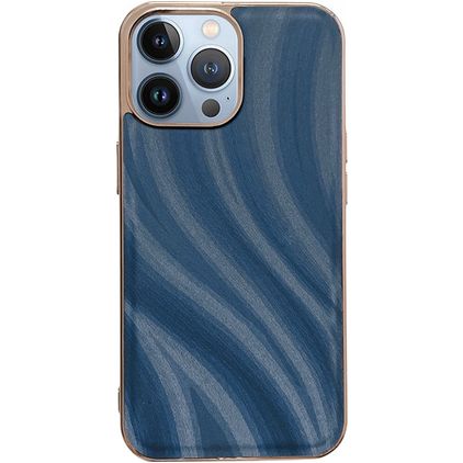 Mobigear Wavy iPhone 14 Pro Max Funda Plástico rígido Carcasa - Azul