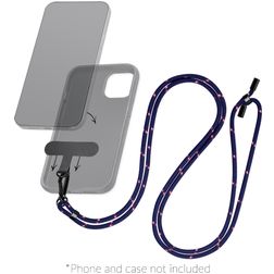 Mobilize Lanyard Cordón para móvil universal ajustable - Azul / Rojo