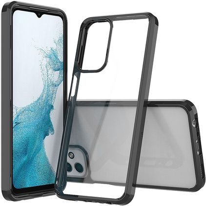 Mobigear Crystal Samsung Galaxy A23 Funda Plástico rígido Carcasa - Transparente / Negro